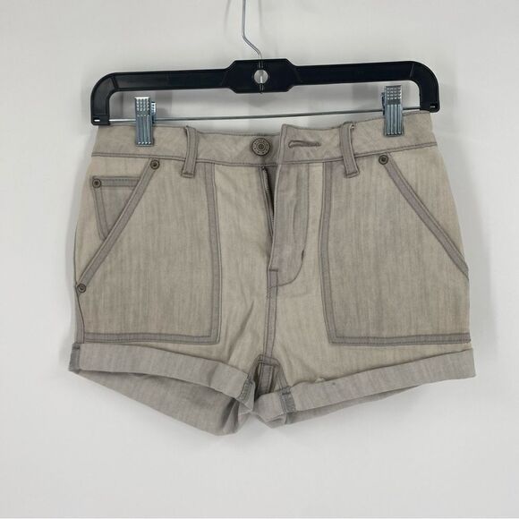 Free People Women’s High Waist Cheeky Denim Shorts size 25 - Picture 1 of 3